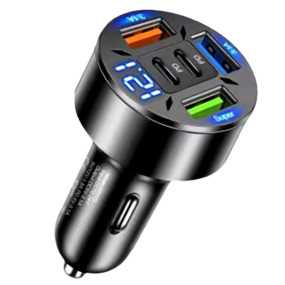 SOLD Digital Display Car USB Fast Charger - Picture 5 of 6